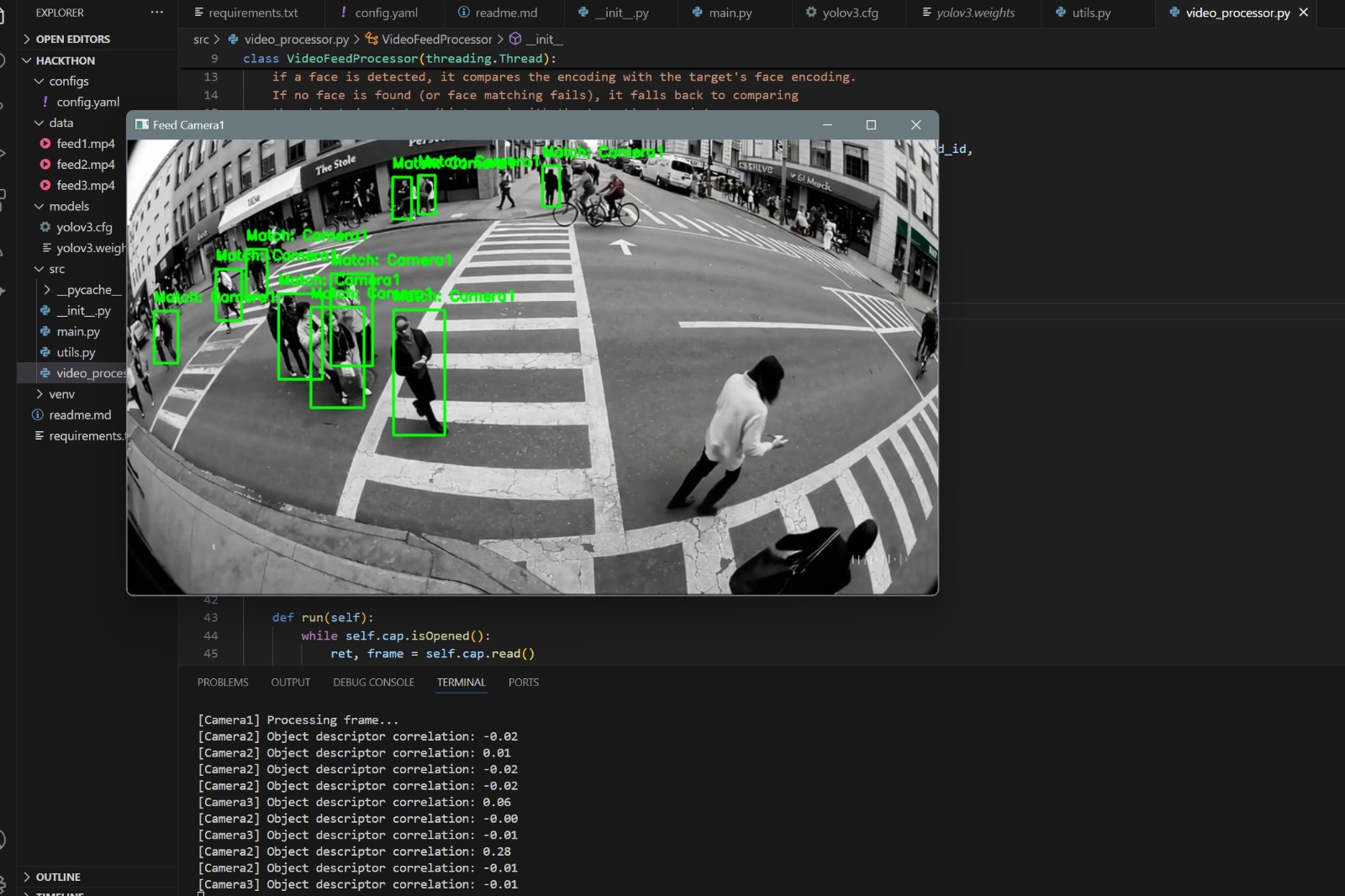 Multi-Camera Tracking System